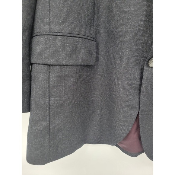 Jack Victor Rothmans Super 110's Napoli CT Charcoal Check Blazer 46R - Picture 7 of 16
